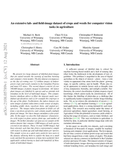 Presenting an extensive lab- and field-image dataset of crops and weeds
  for computer vision tasks in agriculture