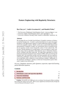 Feature Engineering with Regularity Structures