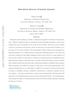 Data-driven discovery of intrinsic dynamics