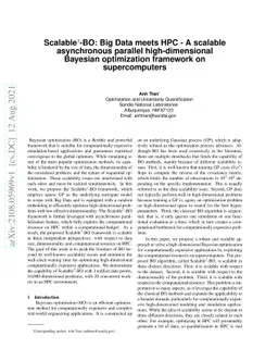 Scalable3-BO: Big Data meets HPC - A scalable asynchronous parallel
  high-dimensional Bayesian optimization framework on supercomputers