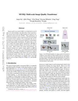 MUSIQ: Multi-scale Image Quality Transformer