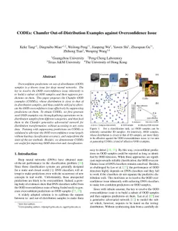 CODEs: Chamfer Out-of-Distribution Examples against Overconfidence Issue