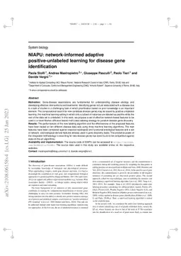 NIAPU: network-informed adaptive positive-unlabeled learning for disease
  gene identification