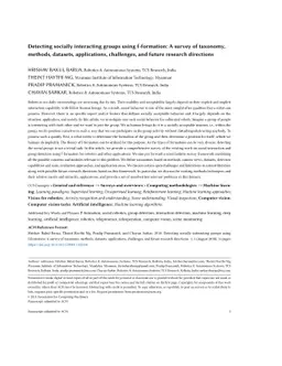 Detecting socially interacting groups using f-formation: A survey of
  taxonomy, methods, datasets, applications, challenges, and future research
  directions