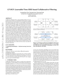 LT-OCF: Learnable-Time ODE-based Collaborative Filtering