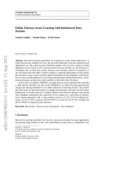 Online Fairness-Aware Learning with Imbalanced Data Streams