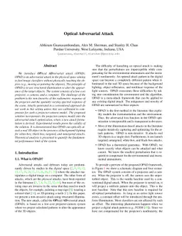 Optical Adversarial Attack