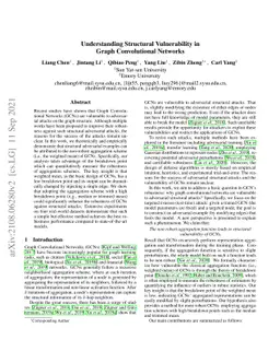 Understanding Structural Vulnerability in Graph Convolutional Networks