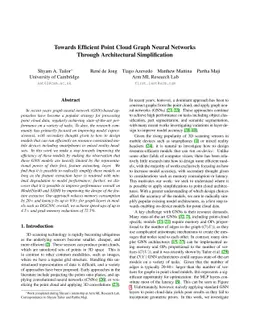 Towards Efficient Point Cloud Graph Neural Networks Through
  Architectural Simplification