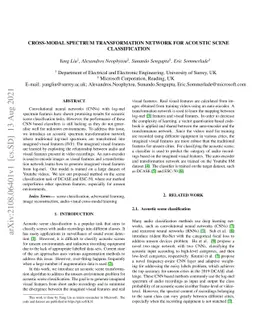 Cross-modal Spectrum Transformation Network For Acoustic Scene
  classification