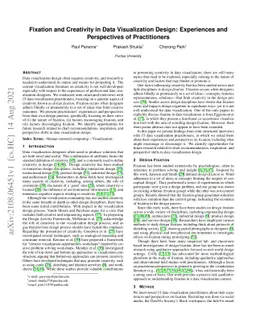 Fixation and Creativity in Data Visualization Design: Experiences and
  Perspectives of Practitioners