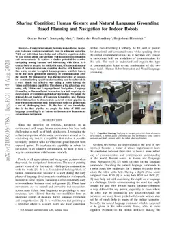 Sharing Cognition: Human Gesture and Natural Language Grounding Based
  Planning and Navigation for Indoor Robots