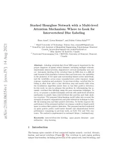 Stacked Hourglass Network with a Multi-level Attention Mechanism: Where
  to Look for Intervertebral Disc Labeling