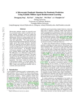 A Microscopic Pandemic Simulator for Pandemic Prediction Using Scalable
  Million-Agent Reinforcement Learning