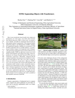 SOTR: Segmenting Objects with Transformers