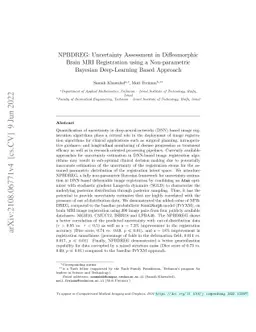 NPBDREG: Uncertainty Assessment in Diffeomorphic Brain MRI Registration
  using a Non-parametric Bayesian Deep-Learning Based Approach