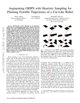 Augmenting GRIPS with Heuristic Sampling for Planning Feasible
  Trajectories of a Car-Like Robot