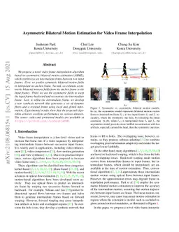 Asymmetric Bilateral Motion Estimation for Video Frame Interpolation
