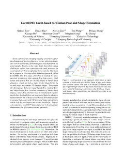EventHPE: Event-based 3D Human Pose and Shape Estimation