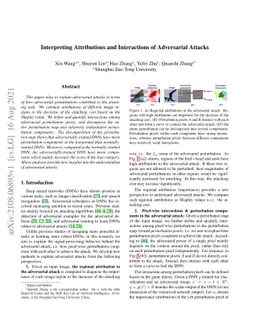 Interpreting Attributions and Interactions of Adversarial Attacks