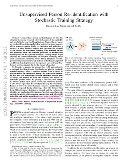 Unsupervised Person Re-identification with Stochastic Training Strategy