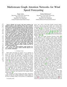 Multistream Graph Attention Networks for Wind Speed Forecasting