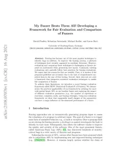 My Fuzzer Beats Them All! Developing a Framework for Fair Evaluation and
  Comparison of Fuzzers