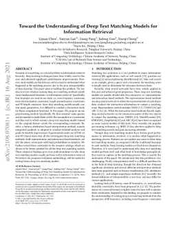 Toward the Understanding of Deep Text Matching Models for Information
  Retrieval