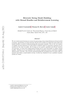 Heterotic String Model Building with Monad Bundles and Reinforcement
  Learning