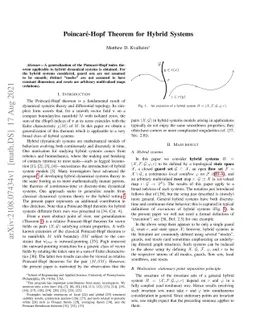 Poincaré-Hopf theorem for hybrid systems