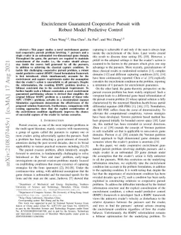 Encirclement Guaranteed Cooperative Pursuit with Robust Model Predictive
  Control