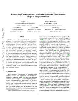 Transferring Knowledge with Attention Distillation for Multi-Domain
  Image-to-Image Translation