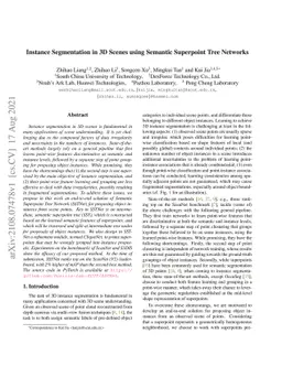 Instance Segmentation in 3D Scenes using Semantic Superpoint Tree
  Networks