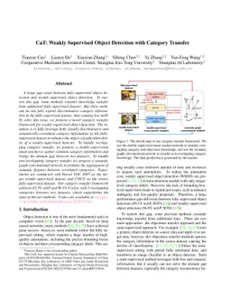 CaT: Weakly Supervised Object Detection with Category Transfer