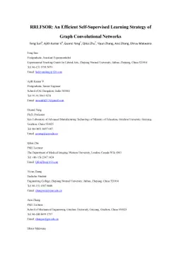 RRLFSOR: An Efficient Self-Supervised Learning Strategy of Graph
  Convolutional Networks