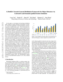 G-DetKD: Towards General Distillation Framework for Object Detectors via
  Contrastive and Semantic-guided Feature Imitation