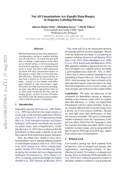 Not All Linearizations Are Equally Data-Hungry in Sequence Labeling
  Parsing