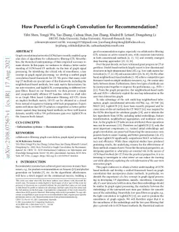 How Powerful is Graph Convolution for Recommendation?