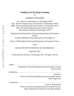 Scaling Laws for Deep Learning