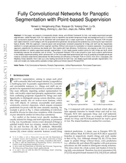 Fully Convolutional Networks for Panoptic Segmentation with Point-based
  Supervision