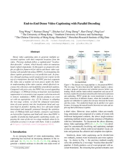 End-to-End Dense Video Captioning with Parallel Decoding