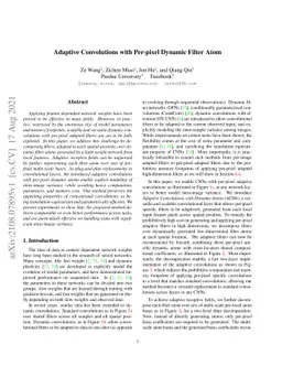 Adaptive Convolutions with Per-pixel Dynamic Filter Atom