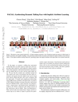 FACIAL: Synthesizing Dynamic Talking Face with Implicit Attribute
  Learning