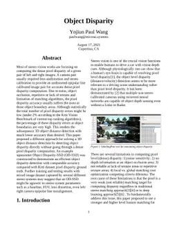 Object Disparity