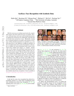 SynFace: Face Recognition with Synthetic Data