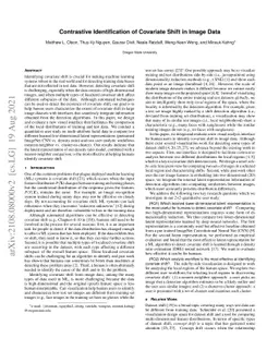 Contrastive Identification of Covariate Shift in Image Data