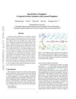 Speech Drives Templates: Co-Speech Gesture Synthesis with Learned
  Templates