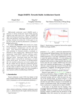 Single-DARTS: Towards Stable Architecture Search