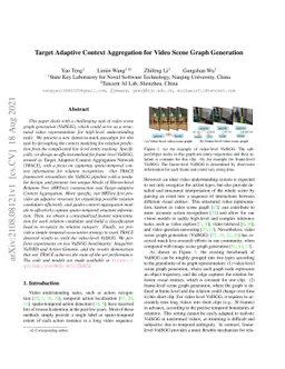Target Adaptive Context Aggregation for Video Scene Graph Generation