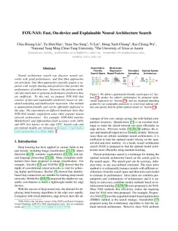 FOX-NAS: Fast, On-device and Explainable Neural Architecture Search